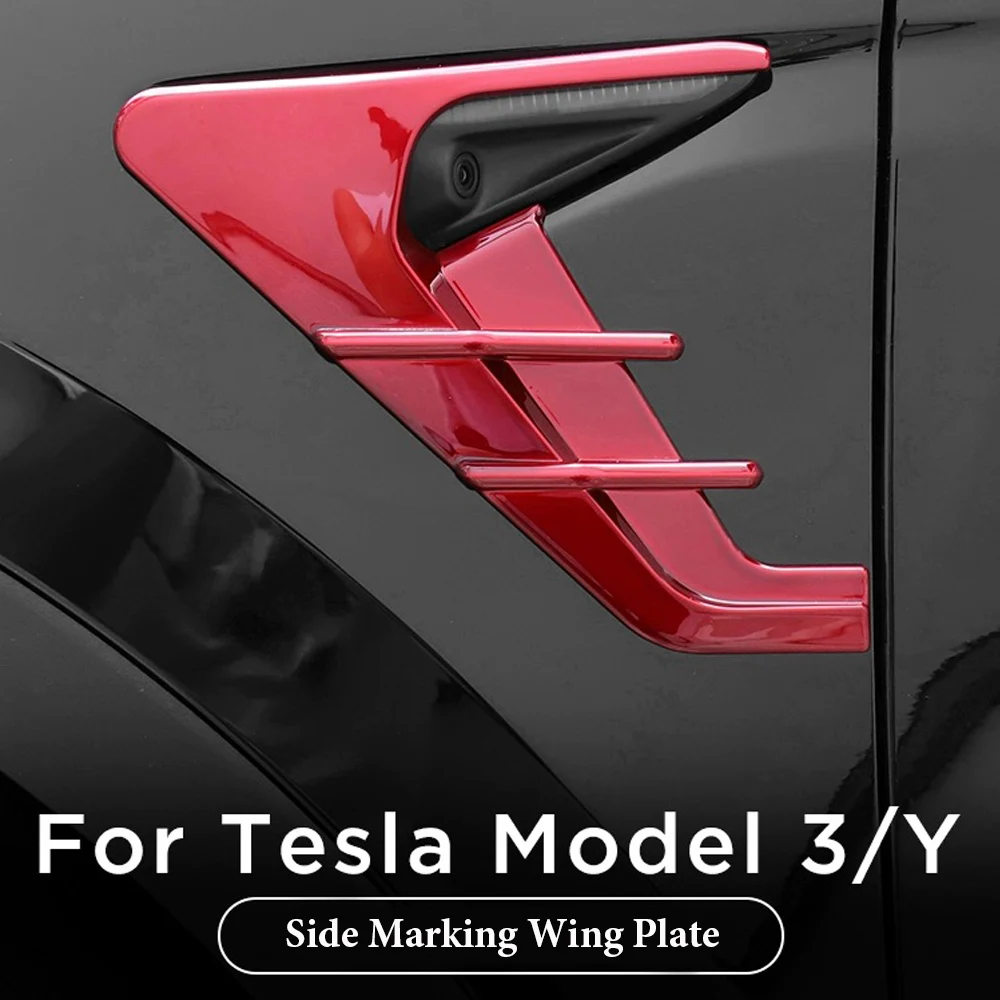 Auto-pribora za Tesla model 3 Y, sidebar krila, spojler, prašinu torbica, bočne strane kamere, modifikacija nakit, 2 kom.