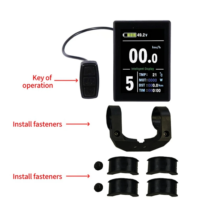 Prikaz Ebike KT LCD8S Boji USB Električni bicikl Pribor za pretvaranje zaslona bicikla Višefunkcijski priključak