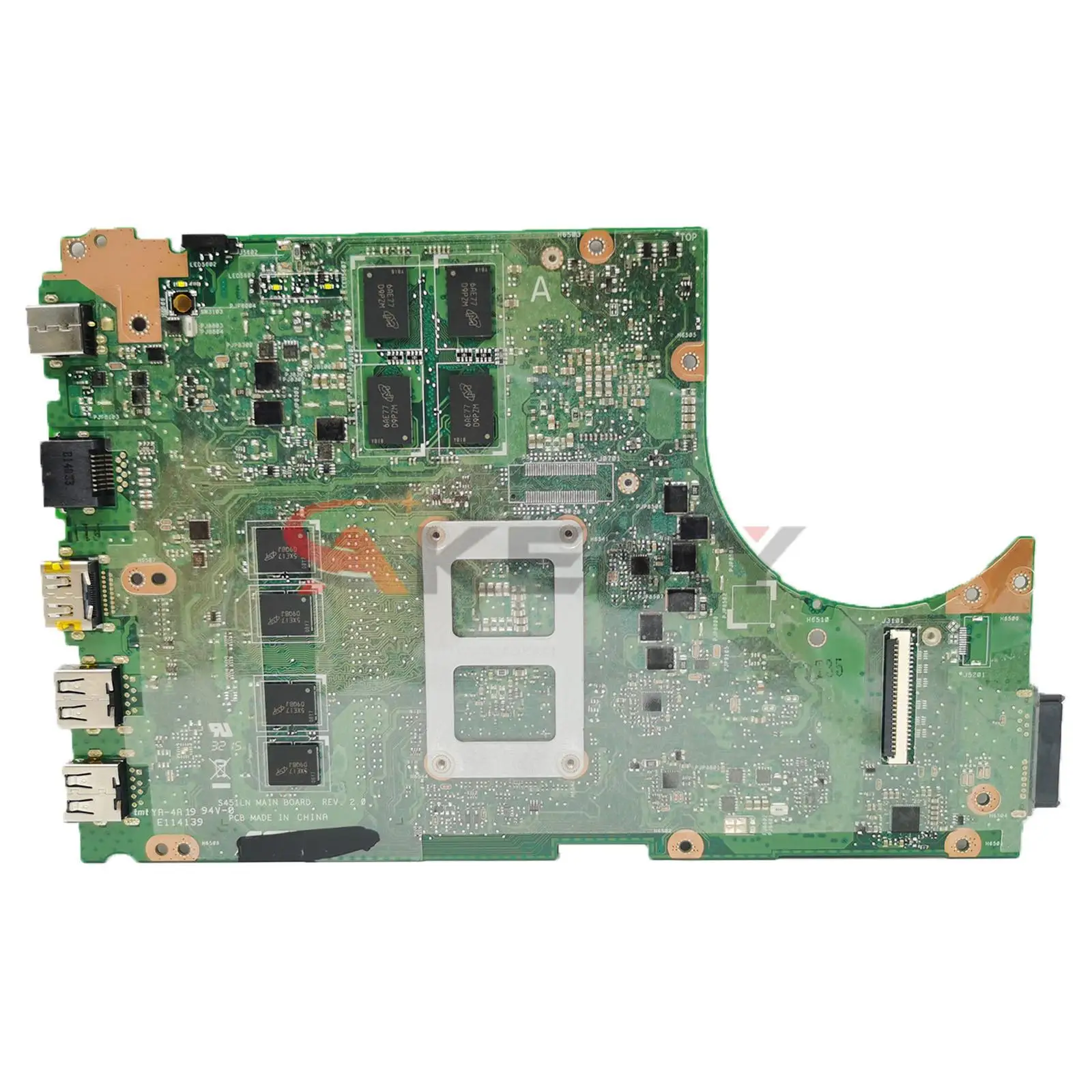 V451L Matična ploča za ASUS S451L S451LN S451LB S451LA S451 R451L K451L Matična ploča laptop sa i3 i5 i7 UMA/PM 4 GB/memorija